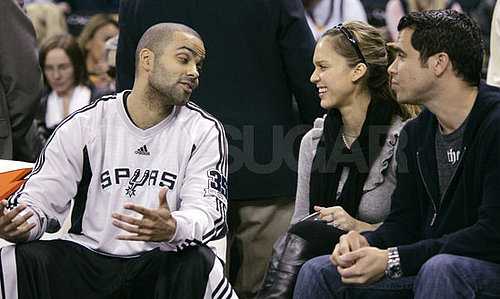 Jessica and Cash Kick It Courtside