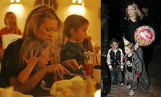 Kate Hudson And Ryder Robinson at Ryder's 4th Birthday
