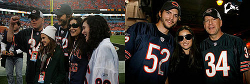 The Moore-Willis-Kutchers Enjoy the Big Game