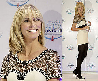 Heidi Klum Promotes New Mineral Water Bella Fontanis in Munich, Germany