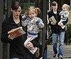 Jennifer Garner and Violet Affleck at the Library