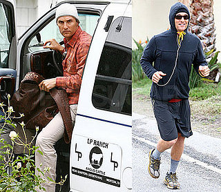 Father-to-Be Matthew McConaughey Stops by a Friend's House in LA on January 22, 2008