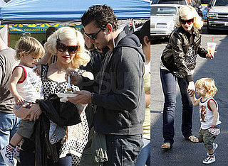 Gwen Stefani, Gavin Rossdale and Son Kingston at the Farmers' Market in Hollywood
