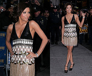 Eva Longoria Arriving at The Late Show with David Letterman