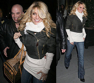 Jessica Flashes Bright Smile Into the Cold Manhattan Night