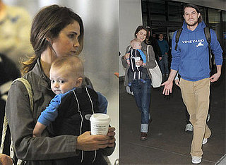 Keri Russell and Family Touch Down at LAX on February 6 2008