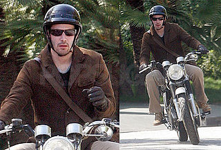 Keanu Reeves On a Motorcycle