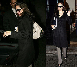 Angelina Keeps Her Popular Baby Bump All Covered Up