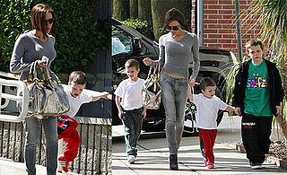 Posh Makes Sure Her Boys Know Their Floor Exercises