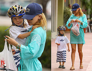Kate Hudson And Ryder Go For a Bike Ride in Miami