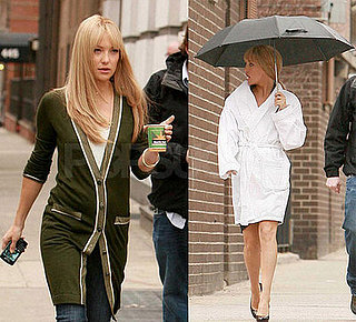 Kate Hudson On The Set Of Bride Wars In New York