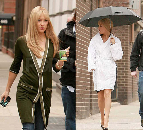 Kate Hudson On The Set Of Bride Wars In New York