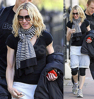 Madonna walking home from gym