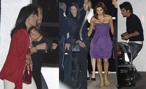 Jen, Courteney and Orlando All Come Out For Eva's Besos