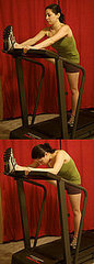 Treadmill Stretch: Hamstring and Lower Back Treadmill Stretch: Hamstring and Lower Back