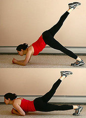 One-Legged Dolphin Dive for your Upper Body and Butt One-Legged Dolphin Dive for your Upper Body and Butt