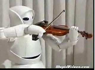 Toyota Robot plays violin