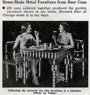 Beer Can Garden Furniture