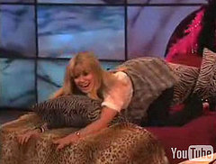 Carmen Electra's Bedroom Striptease Workout on Ellen Carmen Electra's Bedroom Striptease Workout on Ellen