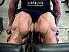 Man on Steroids Works Out at Gym