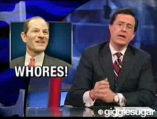 Stephen Colbert Takes on Eliot Spitzer