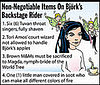 Bjork's Demands Backstage