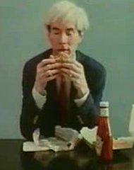 Andy Warhol Eats a Burger King Hamburger Andy Warhol Eats a Burger King Hamburger