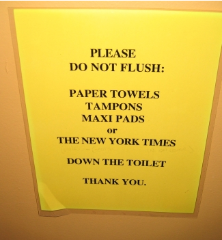 Bathroom Etiquette Signs