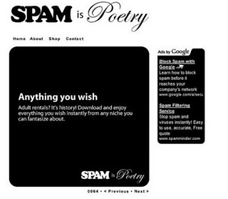 Website of the Day: Spam Is Poetry
