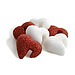 Red & White Heart-Shaped Sugar