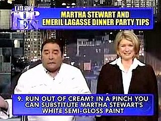 Martha and Emeril Offer Their Top Entertaining Tips