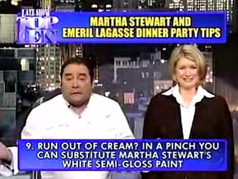 Martha and Emeril Offer Their Top Entertaining Tips