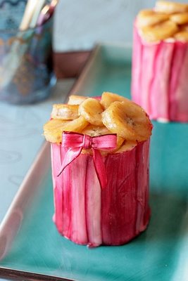 Yummy Link: Frozen Rhubarb and Banana Charlottes