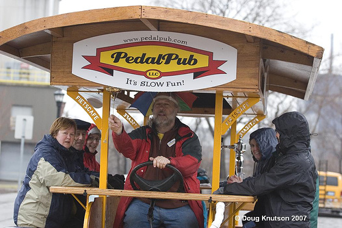 Would You Ride on the Pedal Pub?