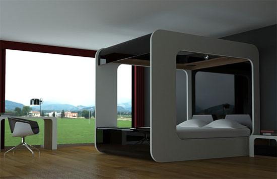 Hi-Can Canopy Bed for the Ultimate Film Buff Hi-Can Canopy Bed for the Ultimate Film Buff