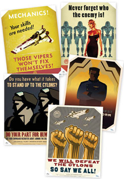 Battlestar Galactica Propaganda Posters