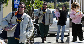 The Sandlers Spend Their Saturday Going Baldy