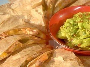Monday's Leftovers: Salmon Quesadillas with Sun-Dried Tomato Guacamole