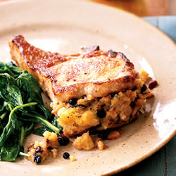 Fast & Easy Dinner: Moroccan Stuffed Pork Chops