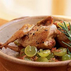 Sunday Dinner: Quail with Grapes and Grappa Sunday Dinner: Quail with Grapes and Grappa