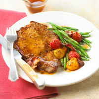 Fast & Easy Dinner: Pork Chops Primavera Fast & Easy Dinner: Pork Chops Primavera