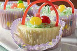 Easter: Mini Cheesecake Baskets Easter: Mini Cheesecake Baskets