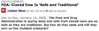FDA ruling on cloned meat