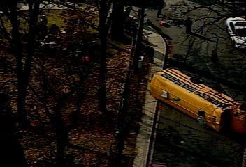 Headline: School Bus Overturned in Maryland