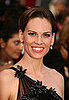 Hilary Swank at the Oscars: hair and makeup