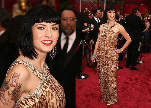 Diablo Cody at the Oscars 2008: hair and makeup