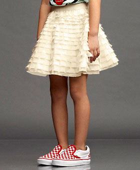 Clipped Feather Swing Skirt ($250) Clipped Feather Swing Skirt ($250)