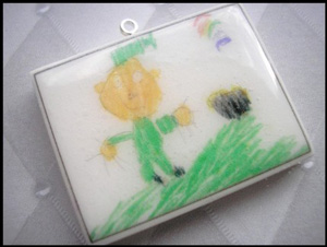 Children's Artwork Necklace
