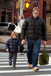 Matthew and James Wilkie Broderick in NYC
