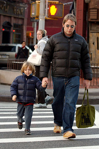 Matthew and James Wilkie Broderick in NYC